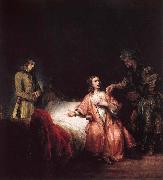 Rembrandt Harmensz Van Rijn Joseph is accused of Potifars wife Germany oil painting artist